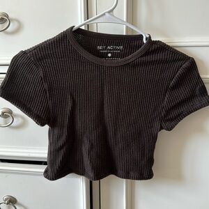Set Active Waffle Baby Tee